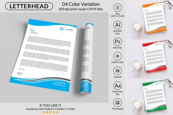Creative Letterhead Design Template