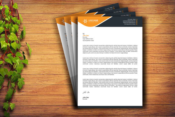 Corporate Letterhead Design Template