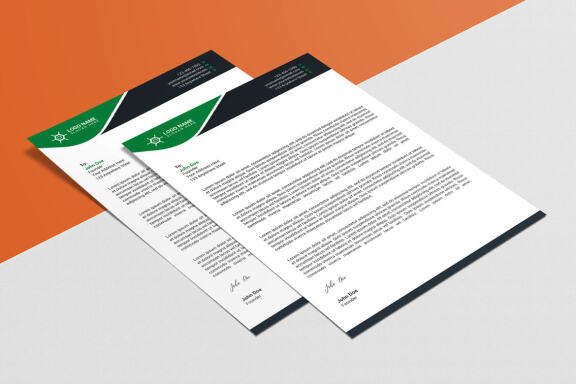 Corporate Letterhead Design Template
