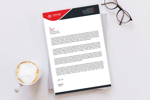 Corporate Letterhead Design Template