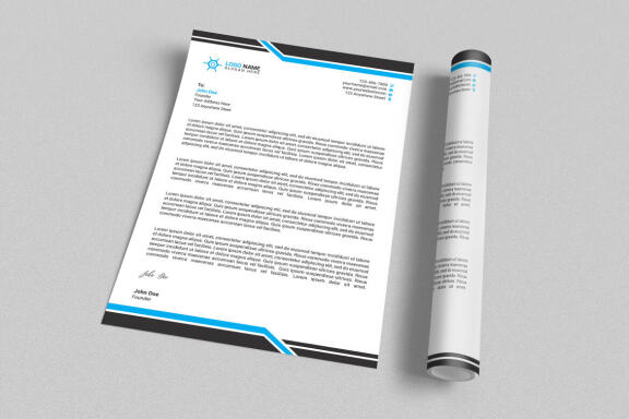 Minimal Letterhead Design Template