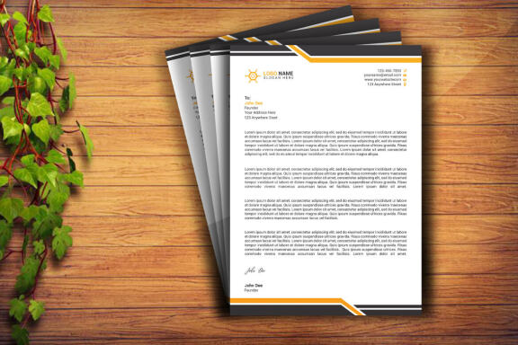 Minimal Letterhead Design Template
