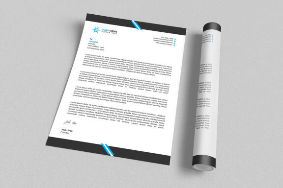 Minimal Letterhead Design Template