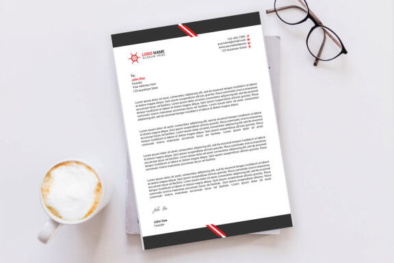 Minimal Letterhead Design Template