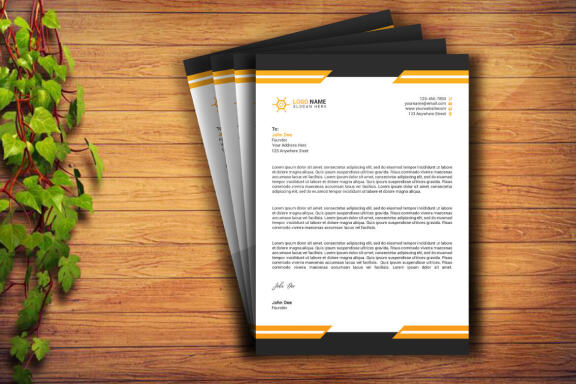 Letterhead Design Template