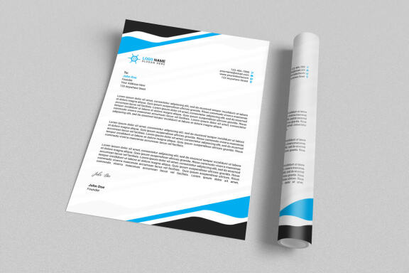 Minimal Letterhead Design Template
