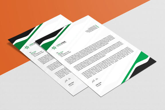 Minimal Letterhead Design Template
