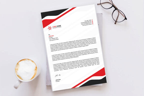 Minimal Letterhead Design Template