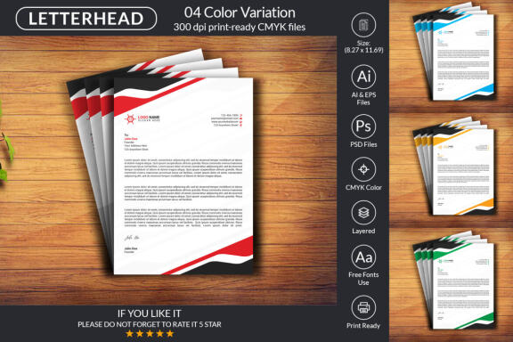 Minimal Letterhead Design Template