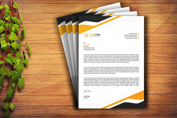 Minimal Letterhead Design Template