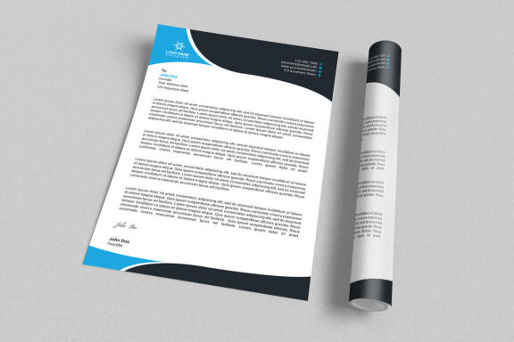 Corporate Letterhead Design Template