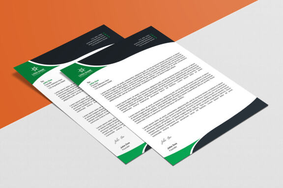 Corporate Letterhead Design Template