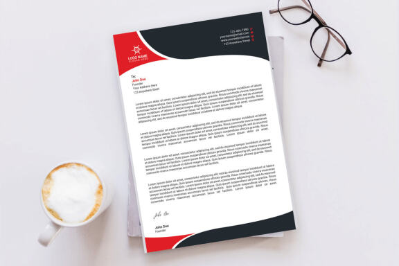 Corporate Letterhead Design Template