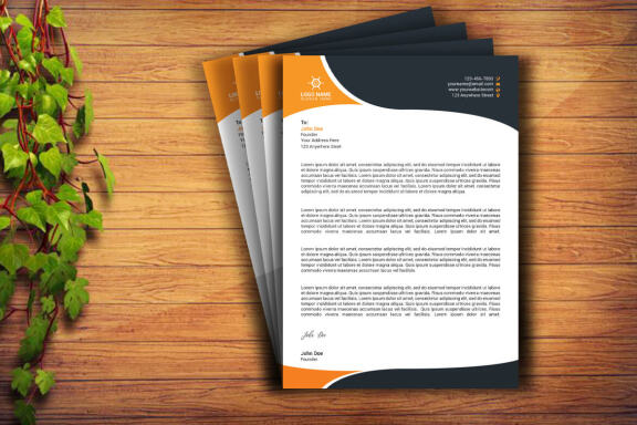 Corporate Letterhead Design Template