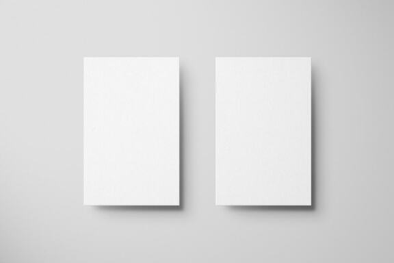 Vertical Business Card Mockup