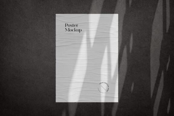 Crumpled Urban Poster Mockup