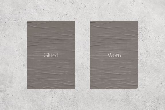 Crumpled Urban Poster Mockup