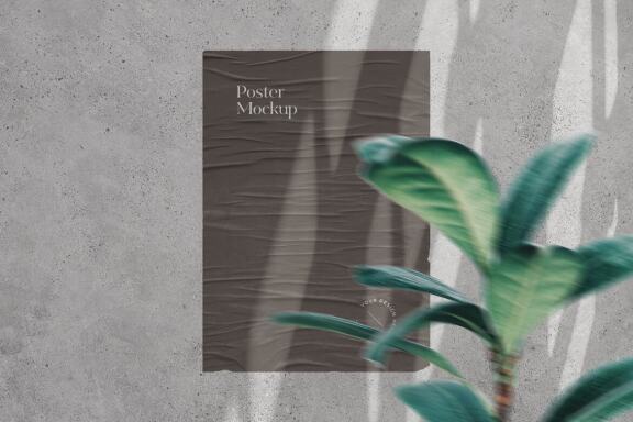 Crumpled Urban Poster Mockup