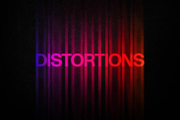 Color Distortion Text Effect