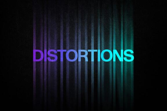 Color Distortion Text Effect