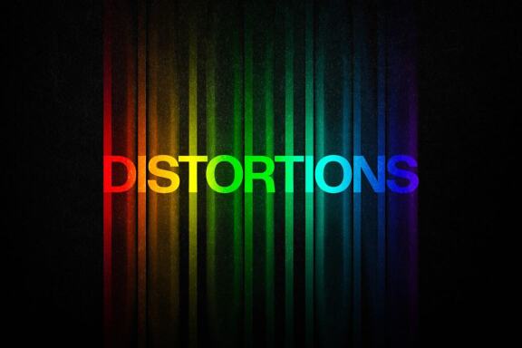 Color Distortion Text Effect