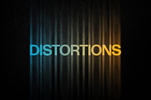 Color Distortion Text Effect
