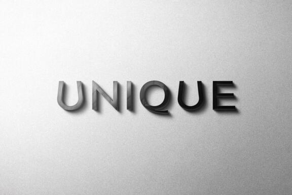 Metallic Signage Logo Mockup