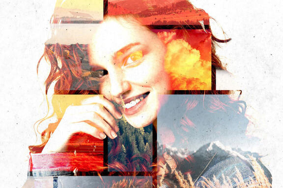 Collage Template & Double Exposure
