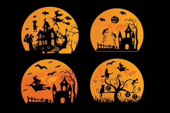 Halloween Vintage night design