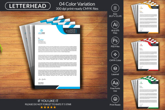 Creative Letterhead Design Template