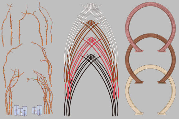 Wedding Decor arch with flowers clipart