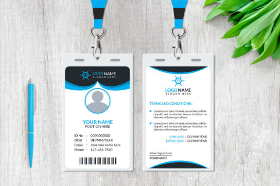 Professional ID Card Design Template