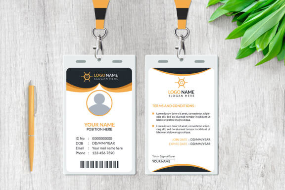 Professional ID Card Design Template