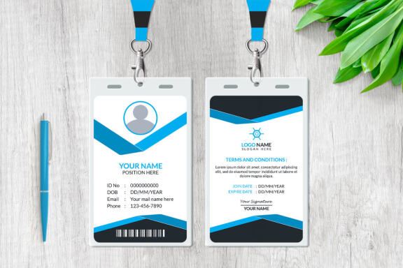 Modern ID Card Design Template