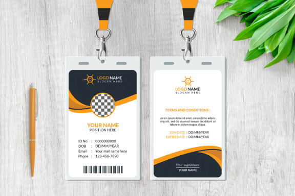 Clean ID Card - FREE Template