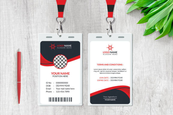 Clean ID Card - FREE Template