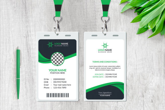 Clean ID Card - FREE Template
