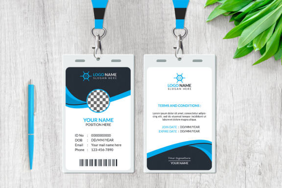 Clean ID Card - FREE Template