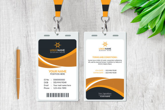 Professional ID Card Design Template