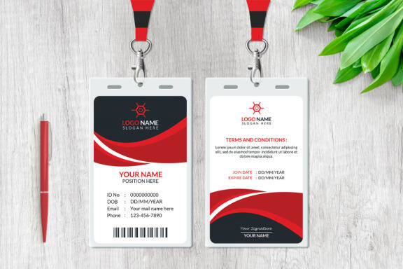 Professional ID Card Design Template