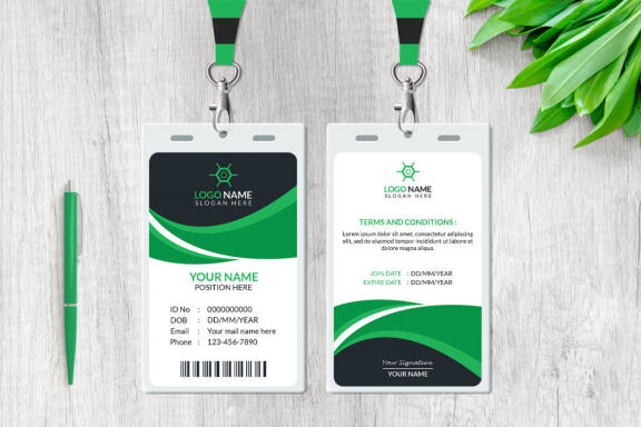 Professional ID Card Design Template