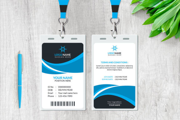 Professional ID Card Design Template