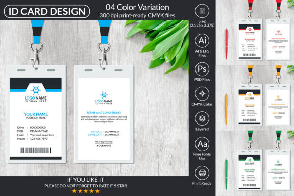 ID Card Design Template