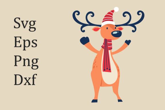 christmas deer T shirt design