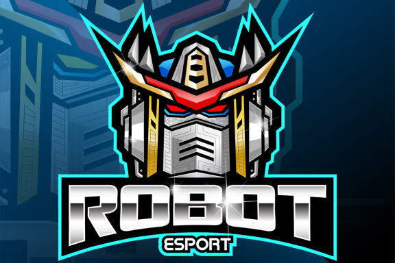 Robot Head Esport Mascot