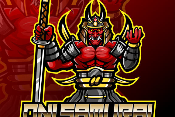 Samurai Warrior Esport Mascot