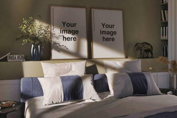 Elegant Bedroom Mockup Scenes