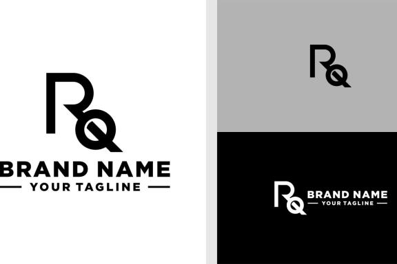 RQ LOGO MONOGRAM BOLD SIMPLE EDITABLE