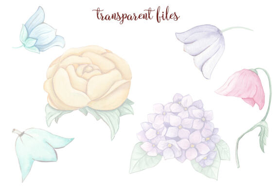Floral Little Fairies Clipart