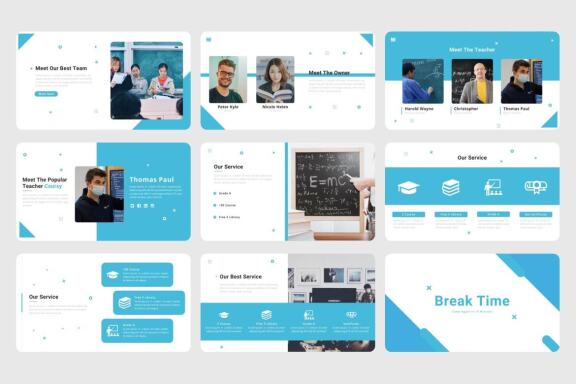 Coursy - Education School PowerPoint Template